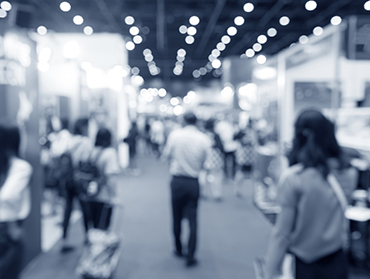 Blurred photo of event hall